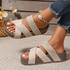Riviera Woven Leather Sandal