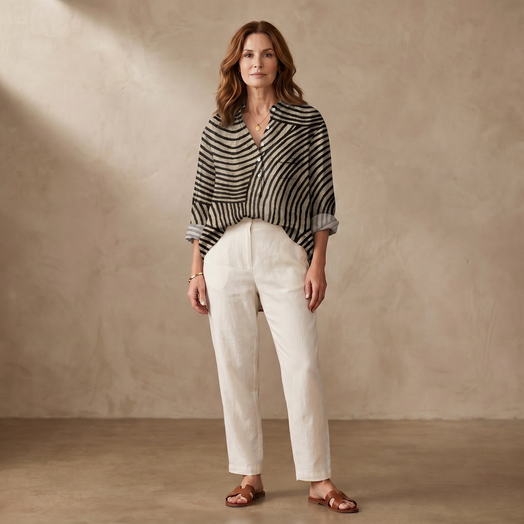 Margot Artist Print Blouse