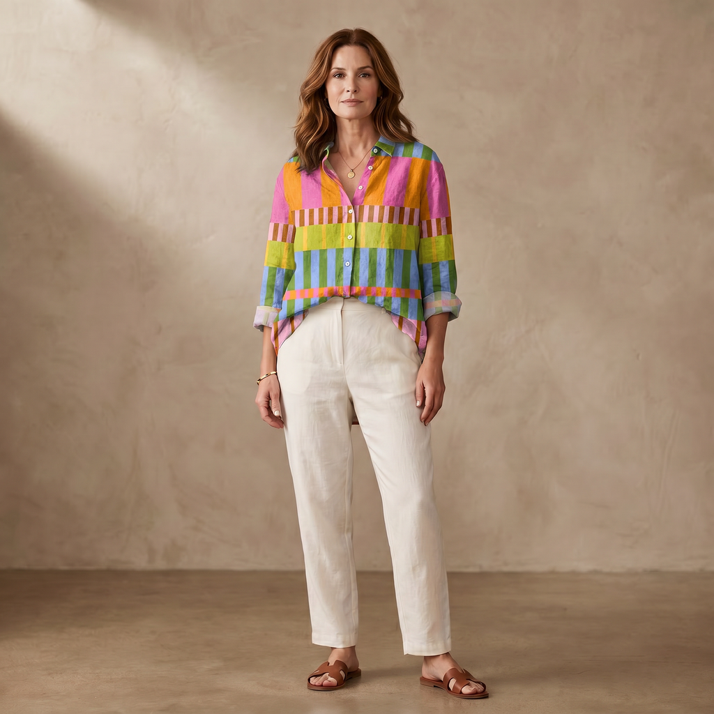 Margot Artist Print Blouse