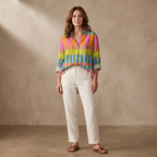 Margot Artist Print Blouse